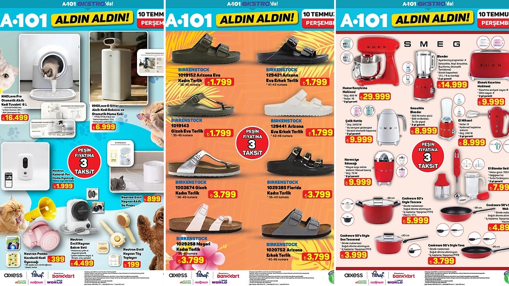 A101'e SMEG Ürünleri Geliyor! 10 Temmuz 2025 A101 İnternete Özel Aldın Aldın Kataloğu