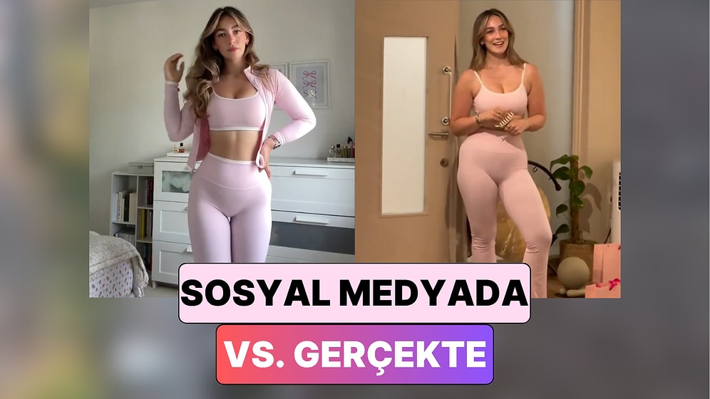 Bir Kadın Paylaştığı Fotoğrafla Gerçek Halini Karşılaştırarak Sosyal Medyanın Sahteliğini Gözler Önüne Serdi
