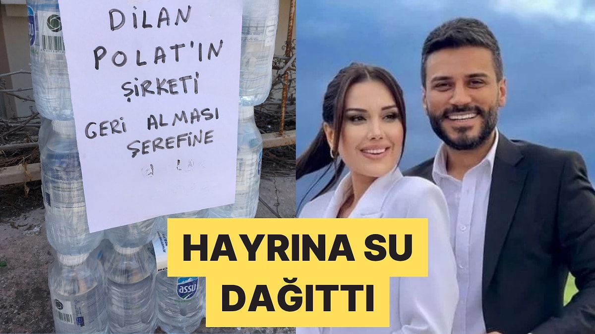 Bir Vatandaş Dilan Polat&apos;ın Şirketine Atanan Kayyumun Kalkması Hayrına Su Dağıttı