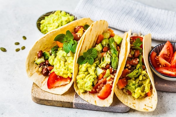 Tam Buğday Lavaşta Fit Taco & Baharatlı Nohut!