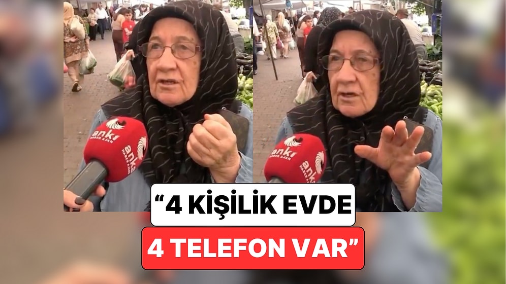 Telefon Hesabı Hala Bitmemiş: Sokak Röportajında Konuşan Bir Teyze Yaptığı Ekonomi Yorumuyla Gündem Oldu
