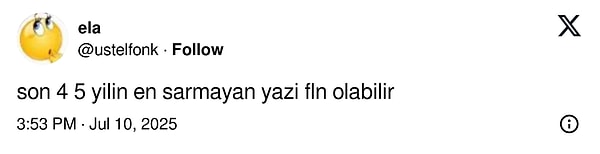 Asla hiçbir şey olmuyor.