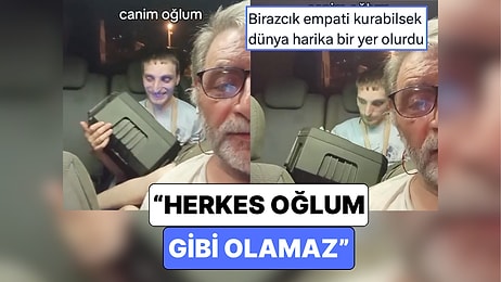 Bir Baba Otizmli Oğluyla Dalga Geçenlere Ders Gibi Cevap Verdi: "Herkes Oğlum Gibi Olamaz, O Özel Bir İnsan"