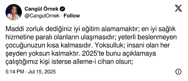 "Maddi zorluk dediğiniz..." 👇