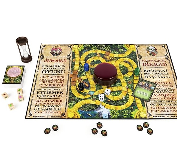 Jumanji, 8 yaş ve üzeri 2-4 cesur maceracı için tasarlanmış, aksiyon dolu bir aile oyunu!