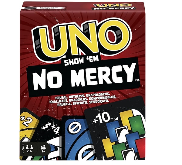 Mattel Games UNO No Mercy Kartlar