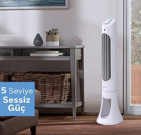 QuietSet HYF260 Tüm Oda İçin Salınımlı Kule Vantilatör