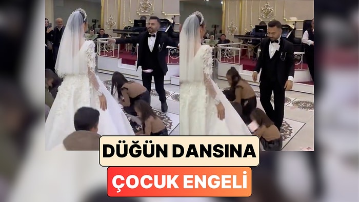 Bir Çiftin Düğünlerinde Sergilemek İçin Aylarca Çalıştıkları Dans Çocukların Piste Atılmasıyla Yarıda Kaldı