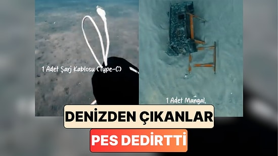 Bir Dalgıç Antalya'da Yaptığı Dalış Sırasında Bulduğu İlginç Eşyaları Paylaştı