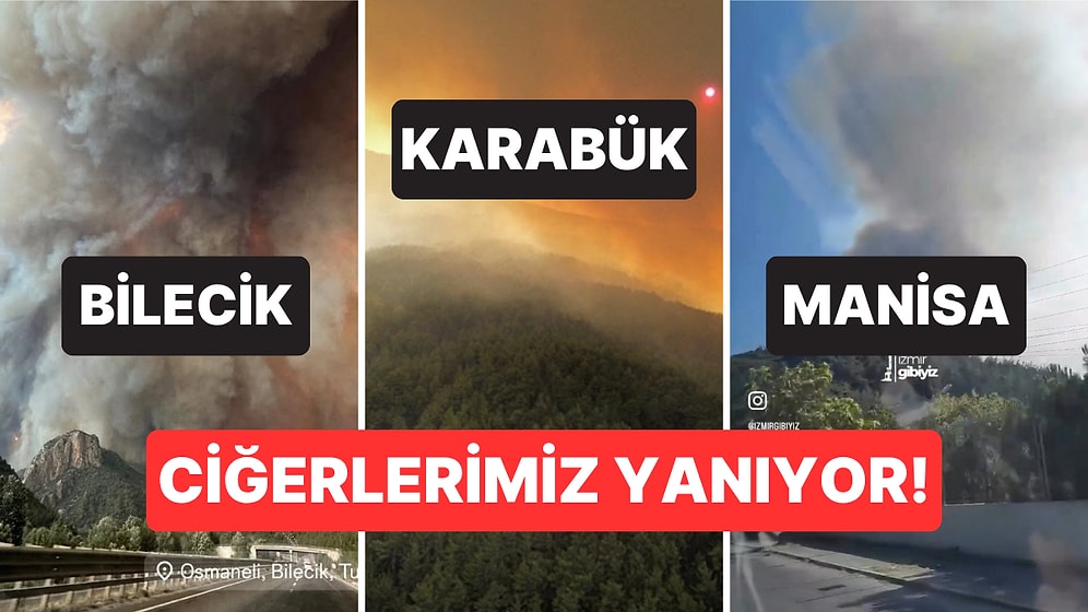 Söndürelemiyor: Bilecik, Karabük, İzmir ve Manisa'da Orman Yangınları Devam Ediyor