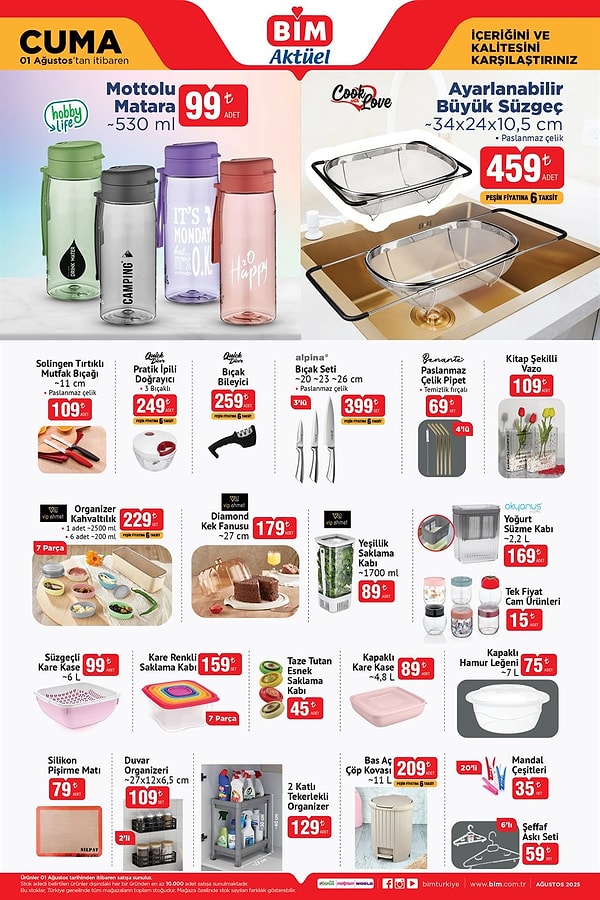 Ayarlanabilir Büyük Süzgeç 459 TL