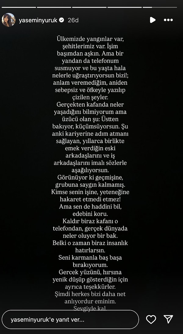 En ağır tepki ise Yürük'ten geldi: