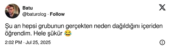 “Dağılma nedeni neydi?” sorusunun yanıtı şimdi bir X paylaşımıyla yeniden alevlendi.