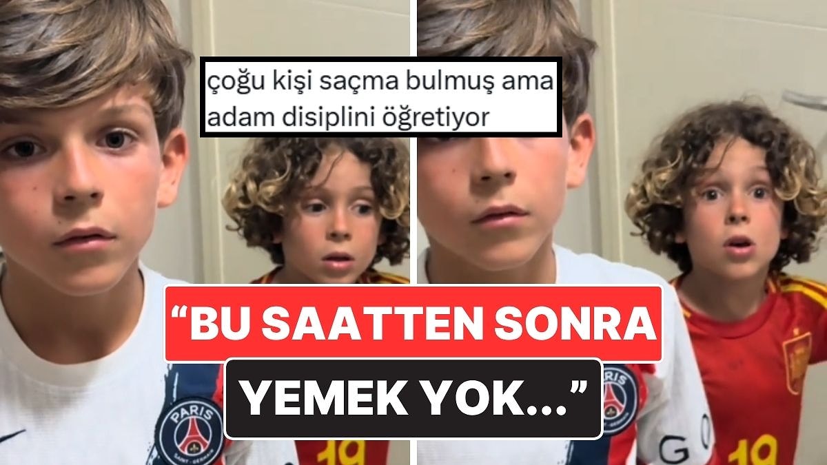 Gece Eve Geç Gelen Minik Futbolculara &quot;Yemek Yok&quot; Diyen Babanın Disiplini Gündem Oldu