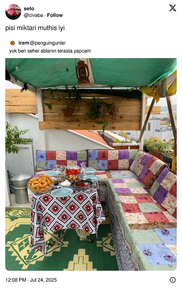 Pişi miktarı yeterli bir kahvaltı