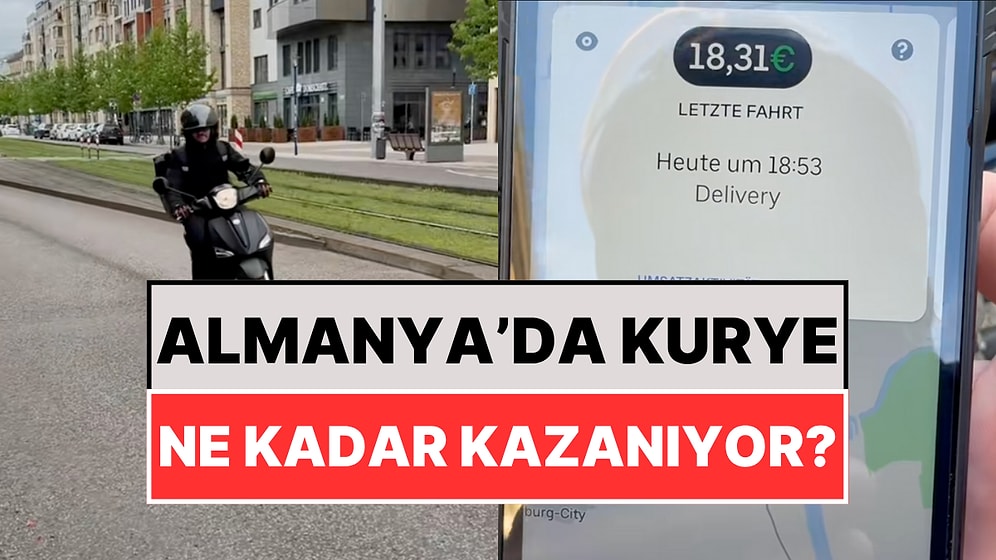 Almanya'da Kuryelik Yapan Bir Türk 2 Günde Kazandığı Parayı Paylaştı