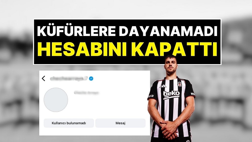 Beşiktaş’ın Yeni Transferi David Jurasek, Taraftarların Küfürlerine Dayanamayıp Sosyal Medya Hesabını Kapattı
