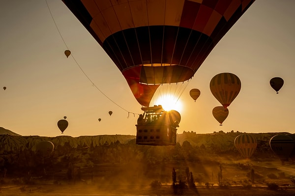 2. Ascend by Balloon at Sunrise in Cappadocia (Nevşehir)