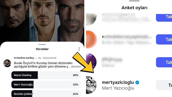 Mert Yazıcıoğlu'nun Kuruluş Osman dizisiyle anlaşmaya varıp varmadığına dair henüz netlik bulunmazken Yazıcıoğlu'nun Instagram'daki bir hamlesi dikkatlerden kaçmadı.