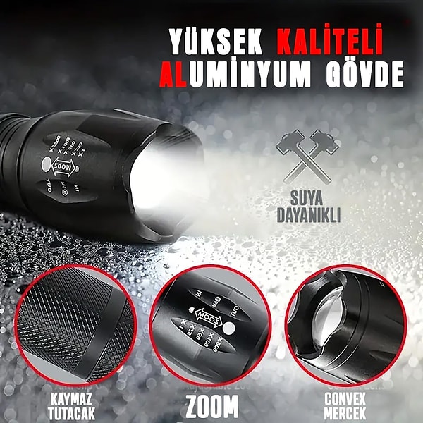 Bluefox Güçlü LED El Feneri