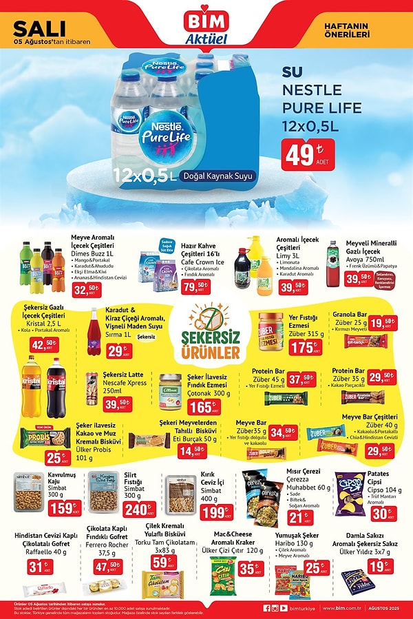 Nestle Pure Life Su 12x0,5 Litre 49 TL