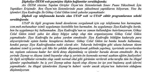 Murat Ağırel’in paylaştığı iddianameden ilgili kesit.👇