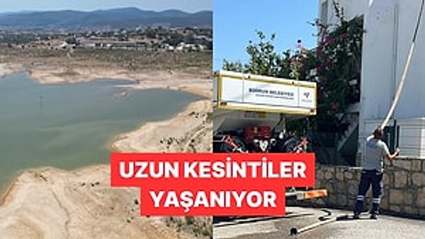 Her yaz fiyatları ve ünlülerin akın etmesiyle gündeme gelen Muğla'nın Bodrum ilçesi su kriziyle savaşıyor.