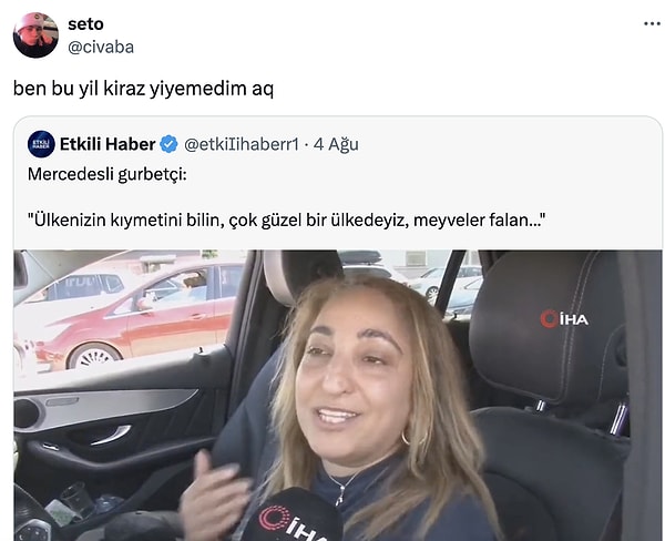 Gurbetçilere de tepki var.