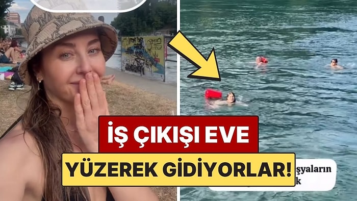 İsviçre’de İnsanların Eve Yüzerek Gittiğini Gören İçerik Üreticisi Şaşkınlığını Gizleyemedi