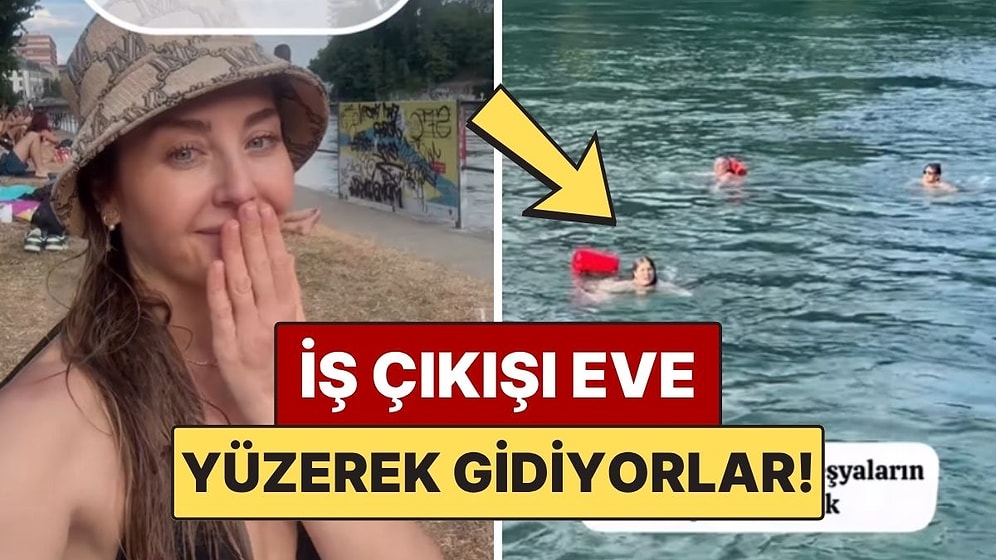 İsviçre’de İnsanların Eve Yüzerek Gittiğini Gören İçerik Üreticisi Şaşkınlığını Gizleyemedi