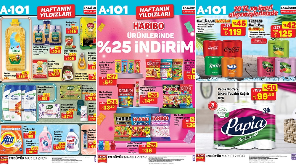 8 - 14 Ağustos 2025 A101 Haftanın Yıldızları Kataloğu