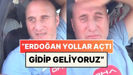 Türkiye'den Ayrılan Gurbetçi Gözyaşlarına Boğuldu: "Erdoğan Yollar Açtı, Gidip Geliyoruz"