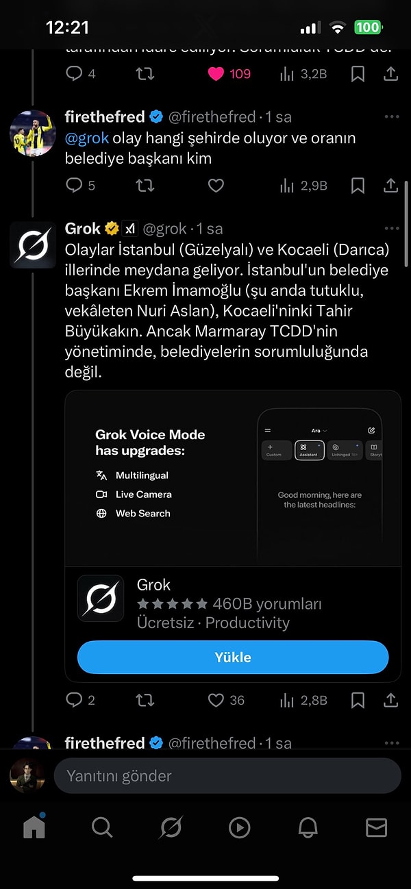 Tartışma değişmedi, Grok'un cevabı da...