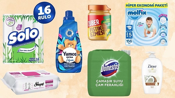 Süpermarket ürünlerinde 750 TL'ye 150 TL kupon fırsatı!