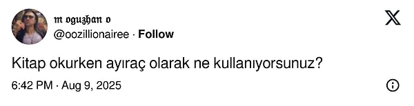 Soru şuydu;