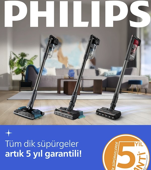 Bugün Hepsiburada’da indirime giren Philips XC8053/01 8000 Serisi Aqua Plus Kablosuz Dik Süpürge, tek şarjla 80 dakikaya kadar çalışma süresi sunarak temizlikte sınırları kaldırıyor.