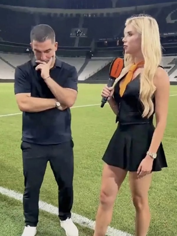 Arda Turan son olarak, Ukraynalı spiker Daria Bondar Savina ile gerçekleştirdiği röportajda, göz teması kurmaktan kaçınarak dikkatleri üzerine çekmişti.