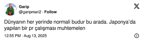 Teste gelen bazı yorumlar şöyle;