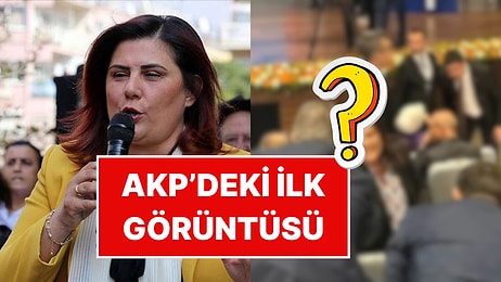 CHP'den İstifa Eden Özlem Çerçioğlu'nun AKP Genel Merkezi'nden İlk Görüntüleri