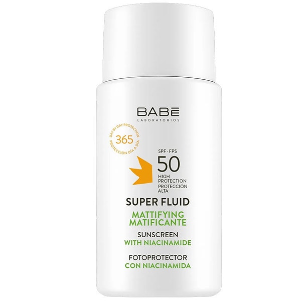 1. Babe Super Fluid Sunscreen Mattifying