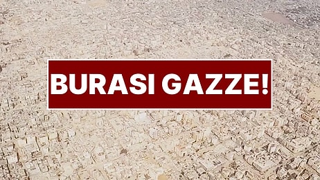 İsrail'in Gazze'deki Yarattığı Büyük Yıkım Havadan Görüntülendi