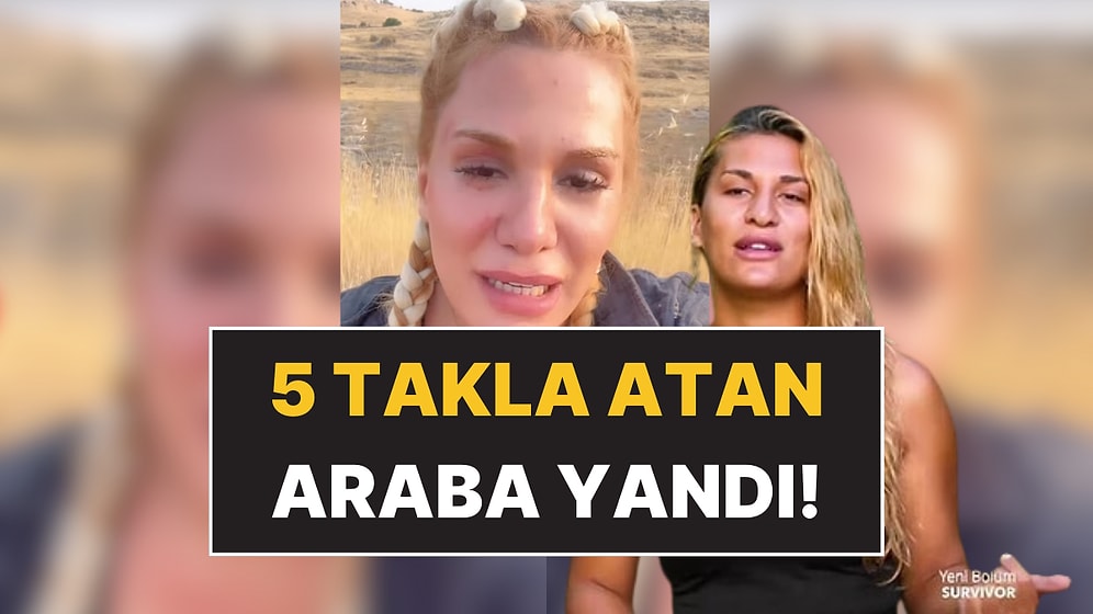 Survivor Almeda Baylan Trafik Kazası Geçirdi:  Uçuruma Yuvarlanan Arabayı Gösteren Almeda Yardım İstedi!