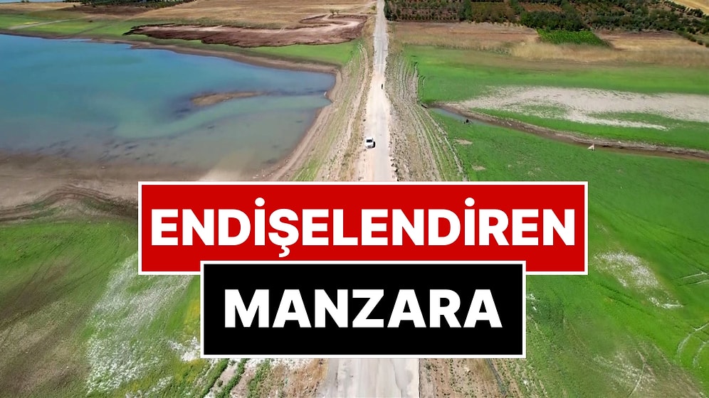 Endişelendiren Manzara: Sular Çekildi, Yol Ortaya Çıktı