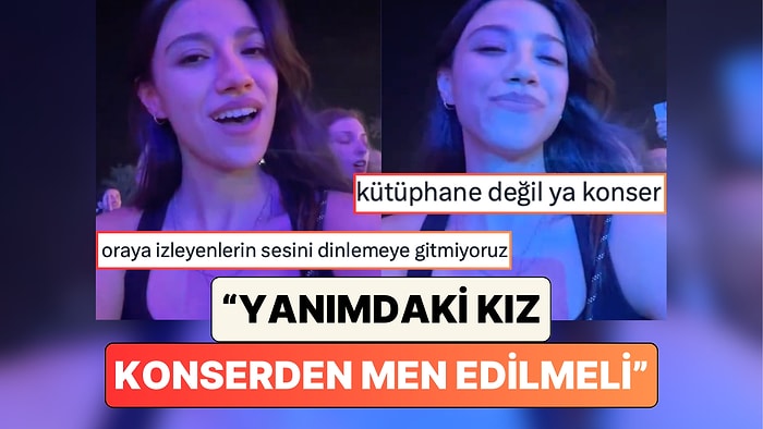 Konserde Yanındaki Dinleyicinin Şarkıya Eşlik Etmesinden Rahatsız Olan Kadın Sosyal Medyayı İkiye Böldü