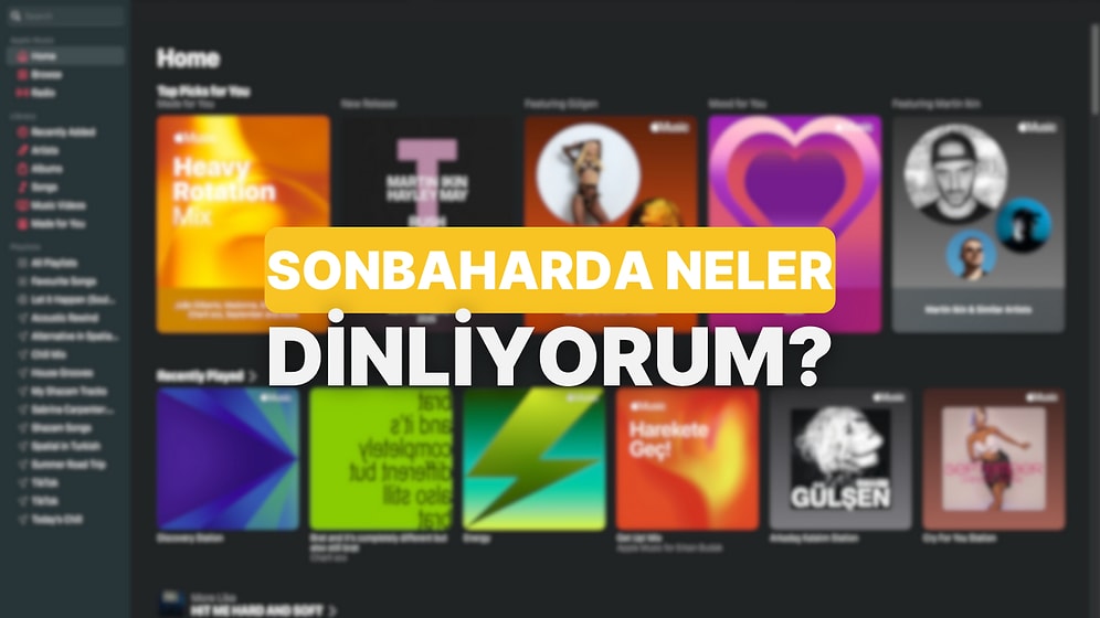 Sonbahara Giriş Yaparken Müzik Listemde Neler Var?