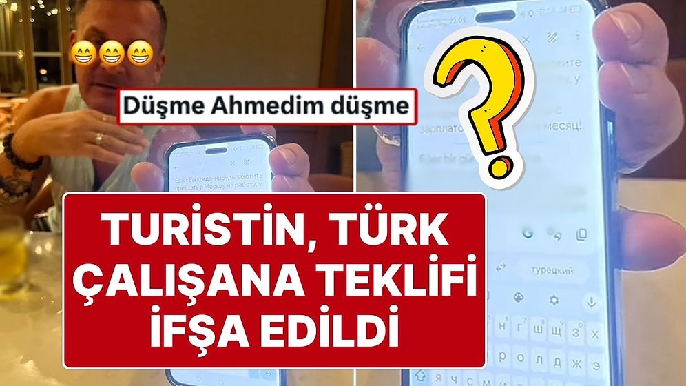 Antalya’daki Türk Çalışan, Rus Turistin Kendisine Yaptığı Teklifi İfşa Etti: 4 Bin Euro Maaş ve Genel Müdürlük