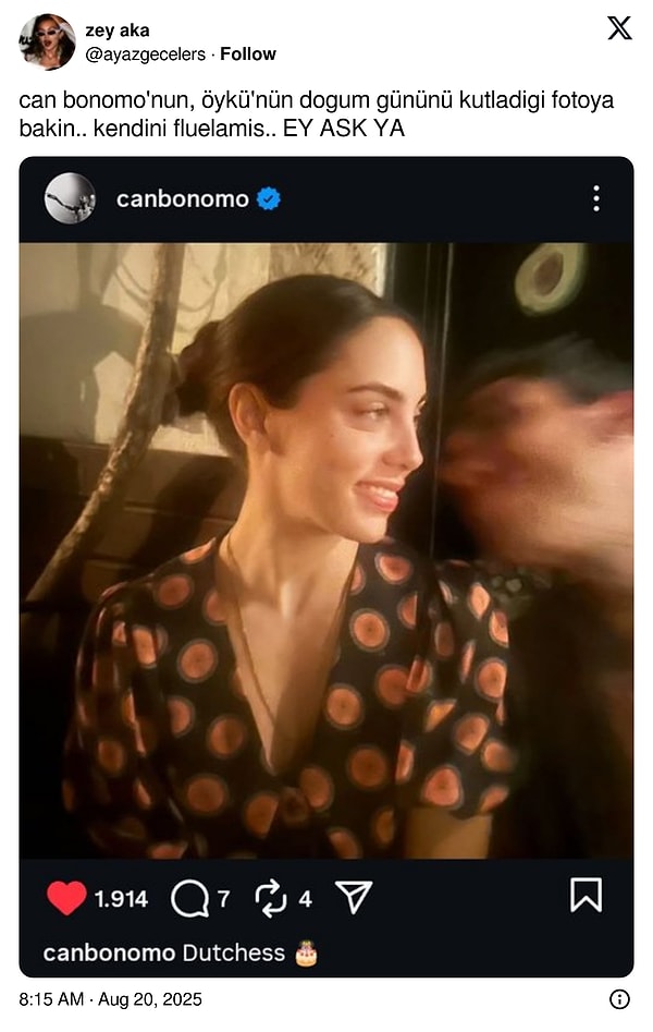 Can Bonomo'nun sırılsıklam aşık olduğunu bildiğimiz kadar hanım köylü olduğunu da biliyoruz.