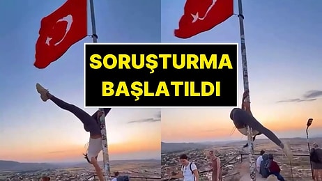 Kapadokya’da Türk Bayrağı Direğinde Dans Eden Turiste Soruşturma Başlatıldı