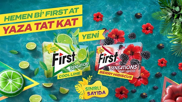 Yazın lezzeti First ile çıkacak! Hemen bi' First at, yaza tat kat!