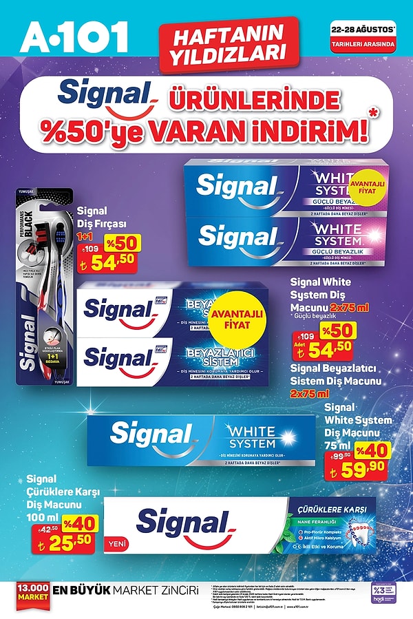 Signal Ürünlerinde %50'ye Varan İndirim👇🏽